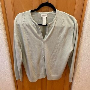 Koret Light Mint Green Sweater Size Large Petite